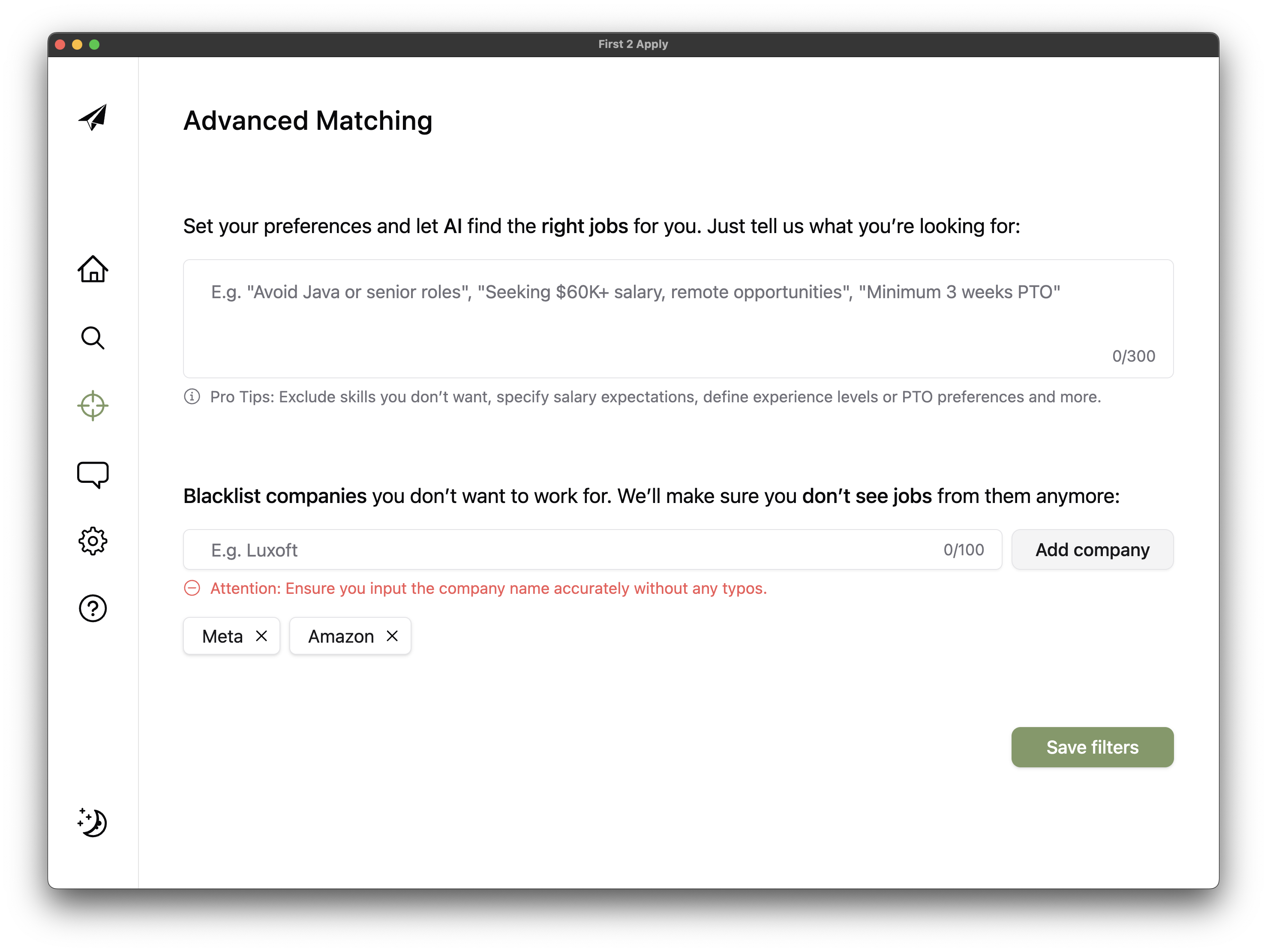 advanced-matching light